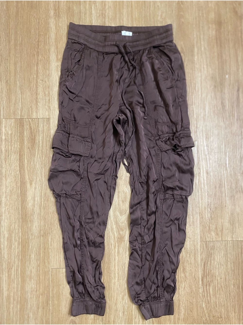 aerie Brown Cargo Joggers - Picture 1 of 4